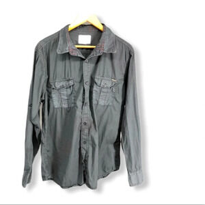 Paper Cloth Denim men’s shirt grey Large casual button down Nordstrom